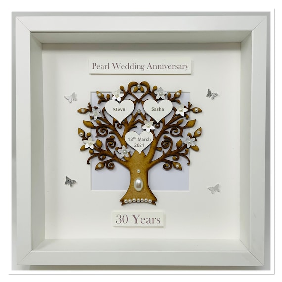 30th 30 Years Pearl Wedding Anniversary Gift Present Married - Etsy Ireland