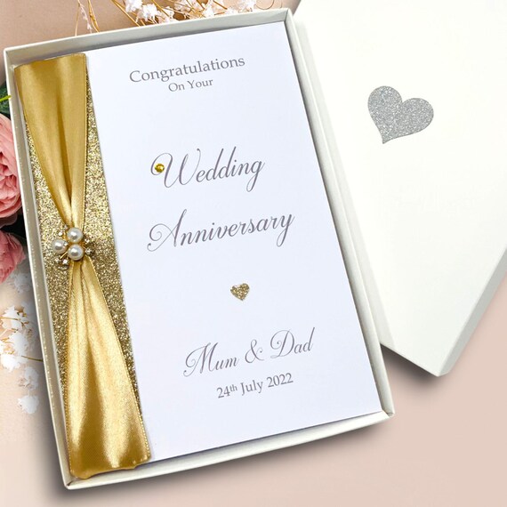 Hochzeitskarte „Mit Liebe, Mama Und Papa“ – S Produktbild-Vorschau 3