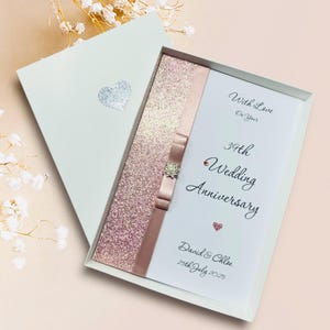 Carte d'anniversaire de mariage pour 39 ans - Trente-neuvième cadeau de 39 ans pour femme, mari, petite amie, petit ami - 18 couleurs au choix - Noeud de luxe