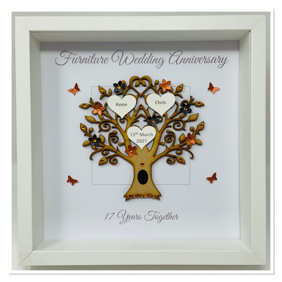 17th 17 Years Furniture Wedding Anniversary Gift Present Etsy UK