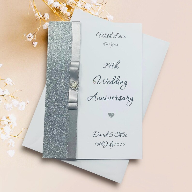 29th Wedding Anniversary Card - Furniture 29 Year Twenty Ninth Gift ...