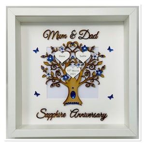 Maman Papa 25eme 25 Ans Anniversaire De Mariage En Argent Etsy Canada