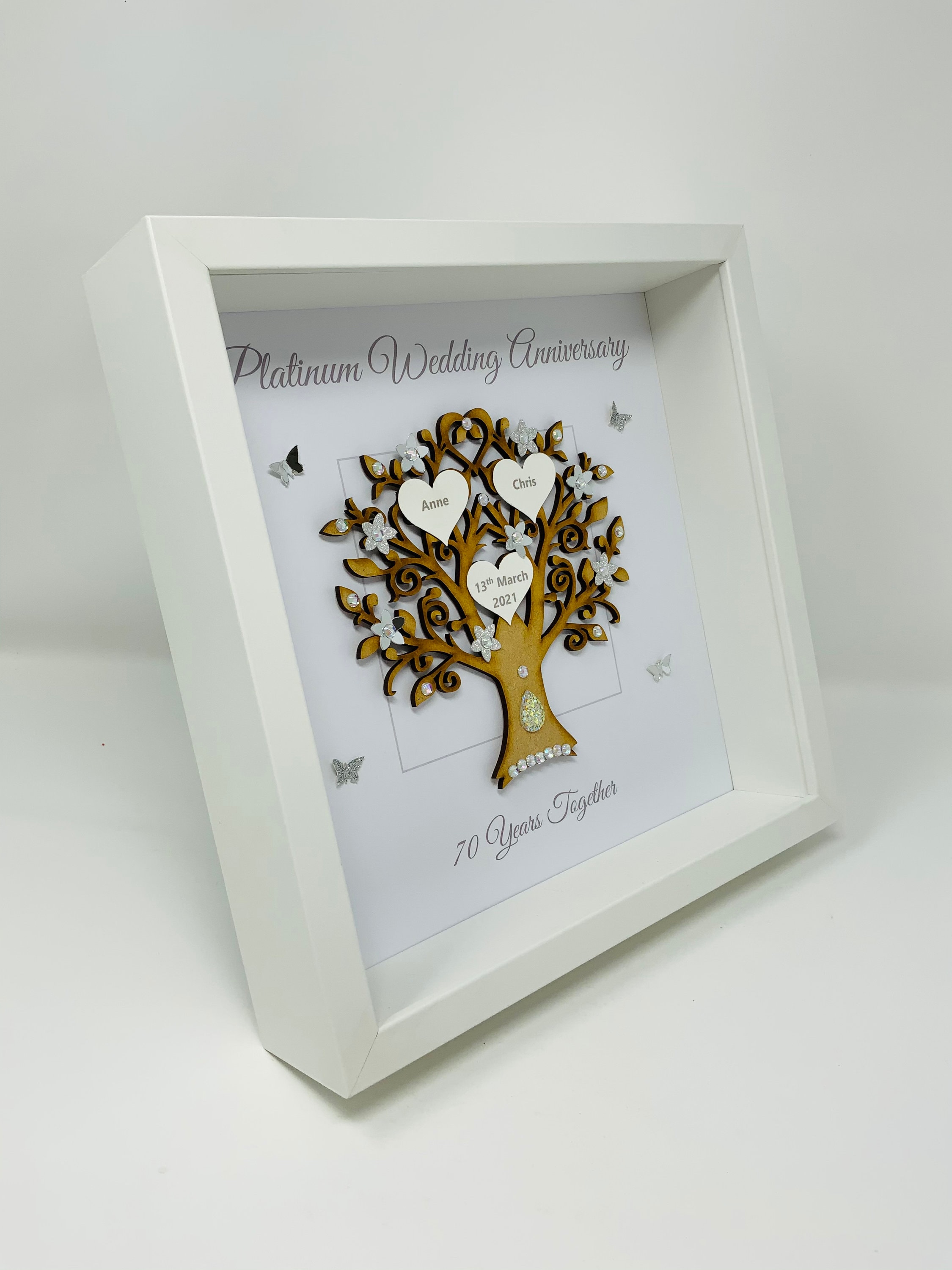 70th 70 Years Platinum Wedding Anniversary Married Couple Etsy