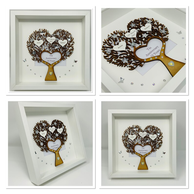 10th 10 Years Tin Wedding Anniversary Married Gift Present Him Her ...