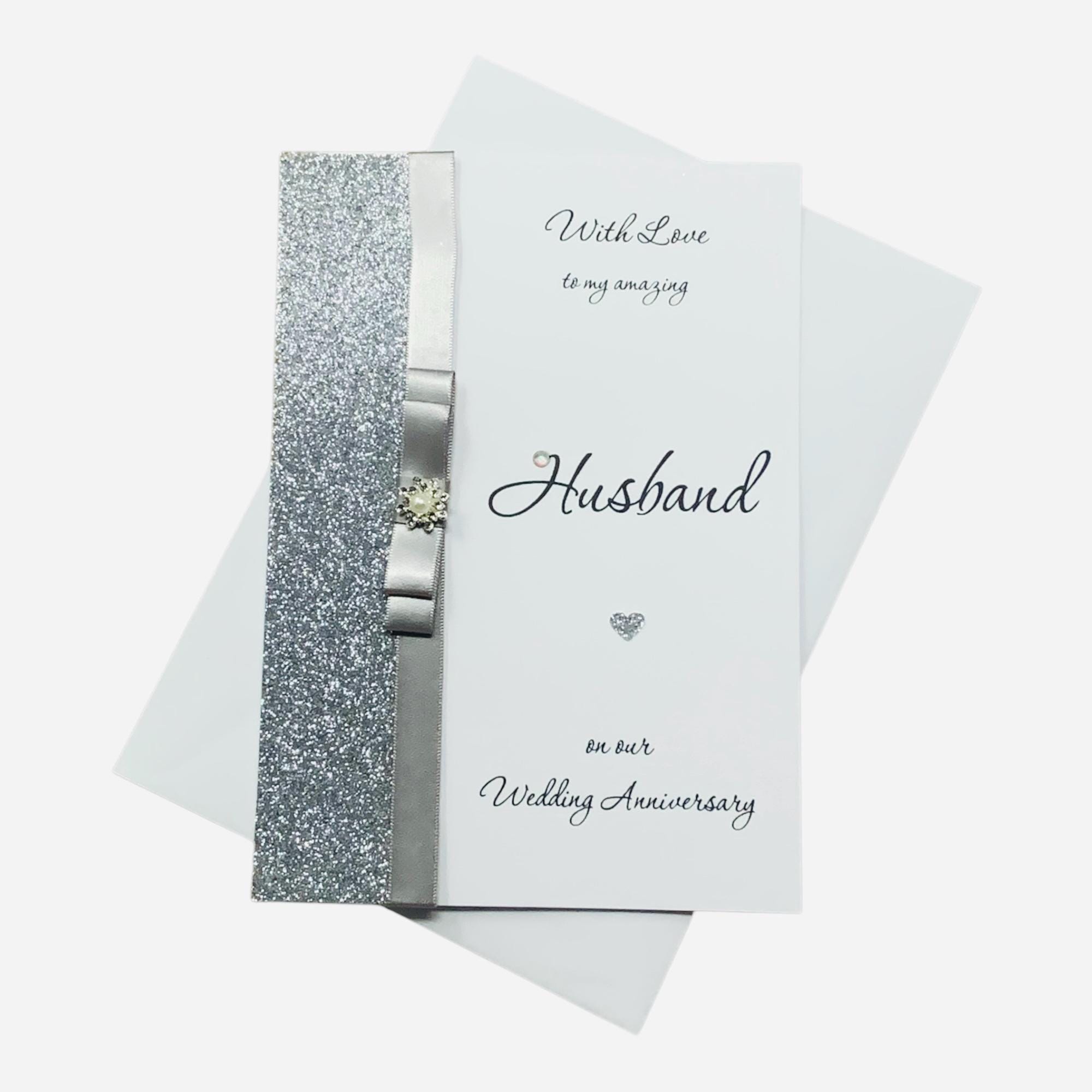 Husband Wedding Anniversary Card - Personalised Gift for Partner Him ...