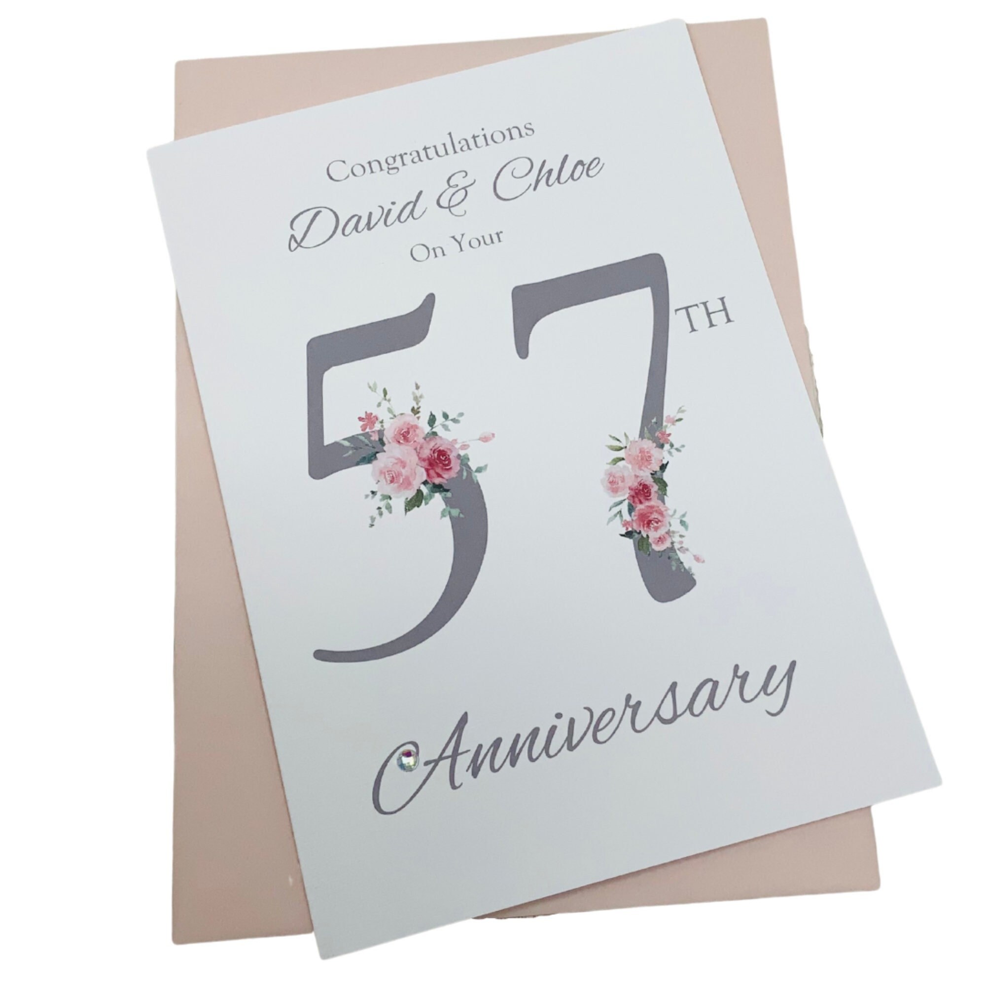 Jolie Carte D'anniversaire De Mariage Avec Rubis Pour Petit