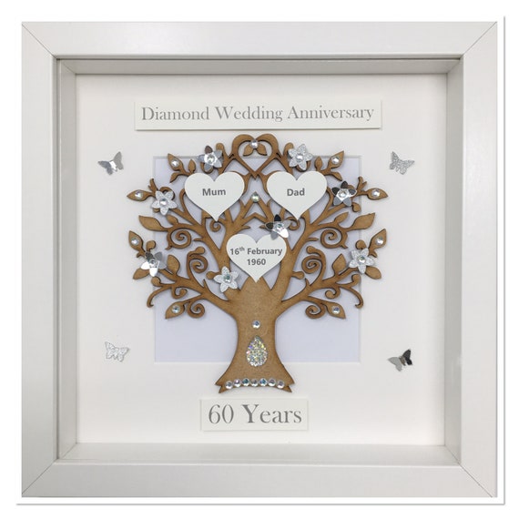 diamond wedding anniversary gifts for mum and dad