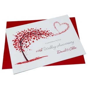 44° anniversario di matrimonio - Elettronica 44 anni Quarantaquattresimo saluto regalo moglie marito genitori coppia amici - Sweeping Heart