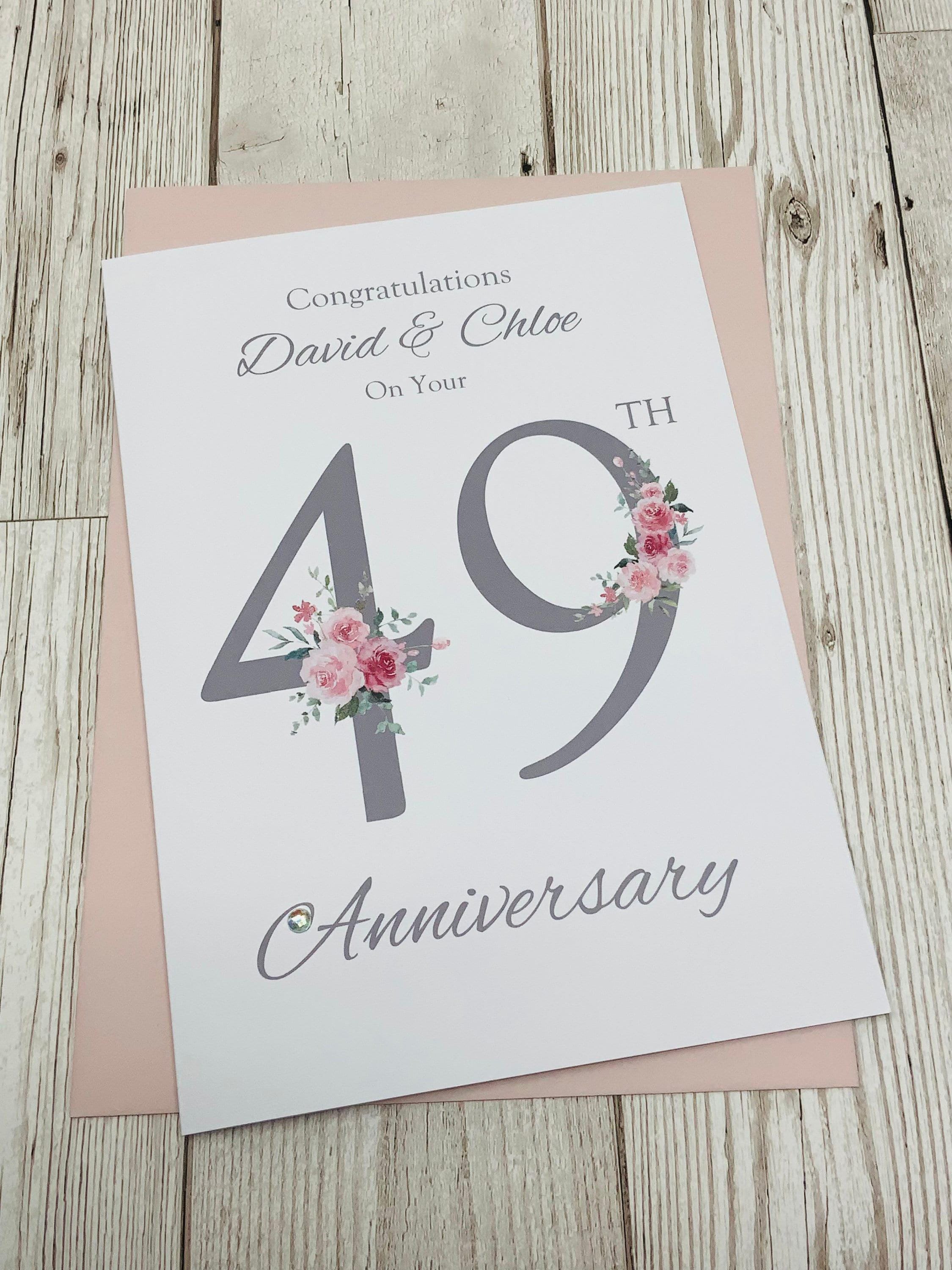 49th Wedding Anniversary Card - Copper 49 Year Forty Ninth Greeting 49th Wedding Anniversary Card - Copper 49 Year Forty Ninth Greeti
ng