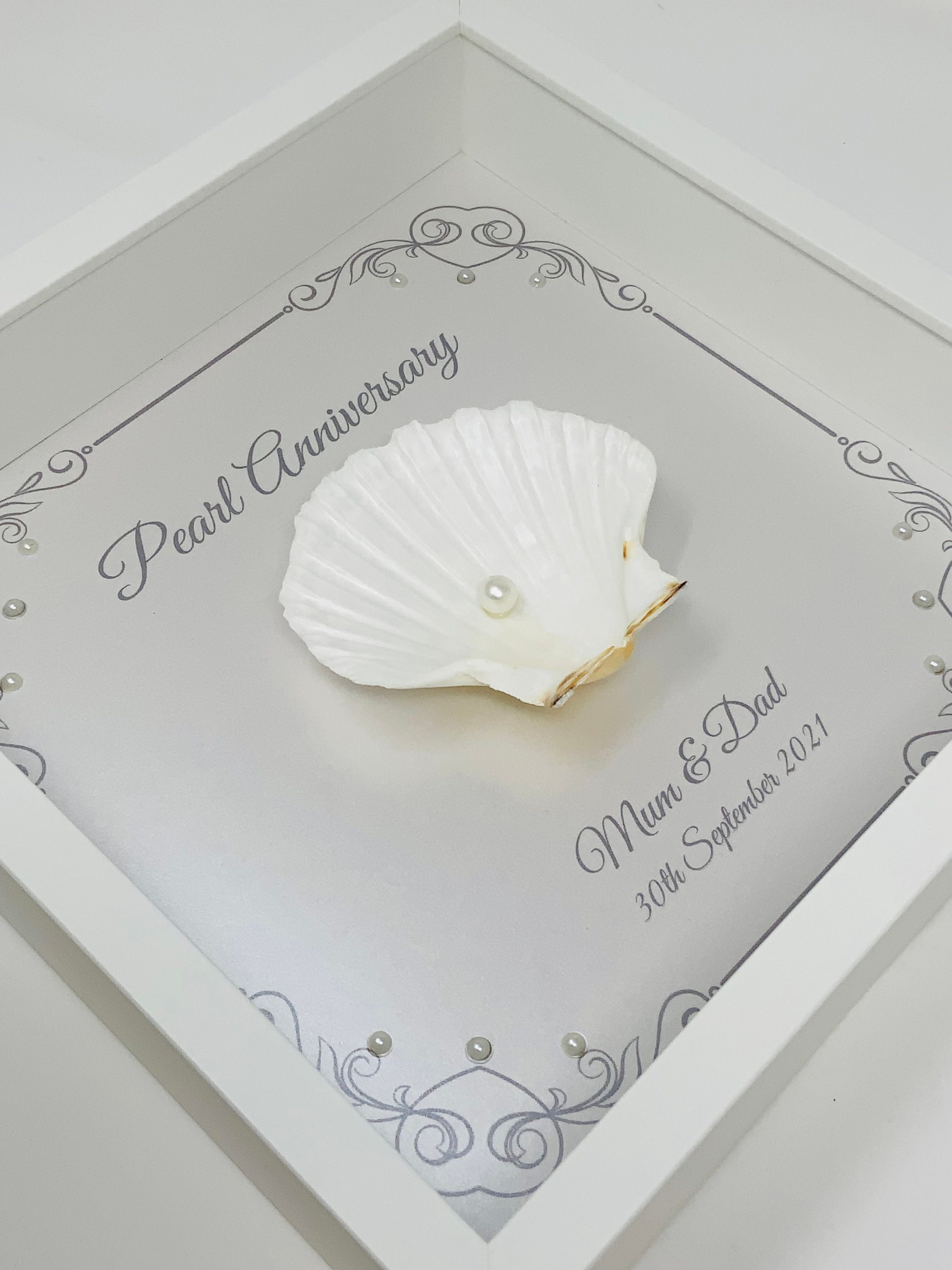 Personalised Pearl Shell Frame