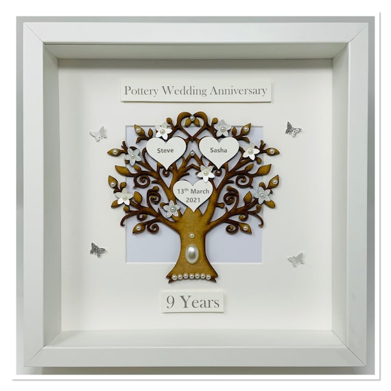 9th 9 Years Pottery Wedding Anniversary Gift Present Married