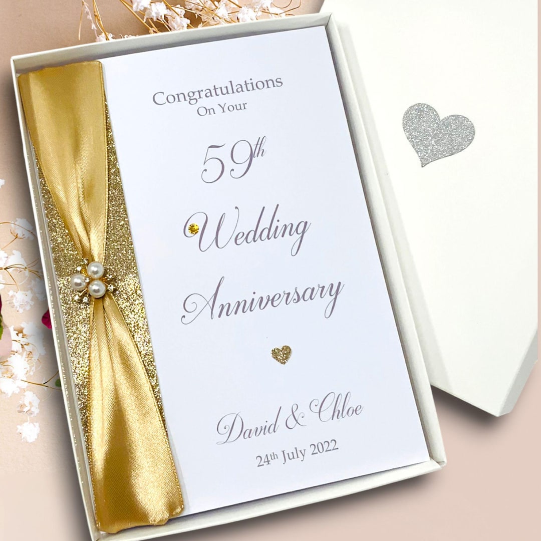 Carte De 59e Anniversaire Pour Mari Et Femme