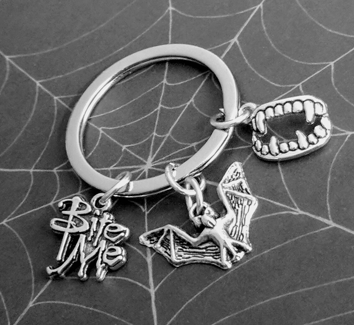 Bat keychain Bat key holder Bat key hook Halloween bat Bat Etsy