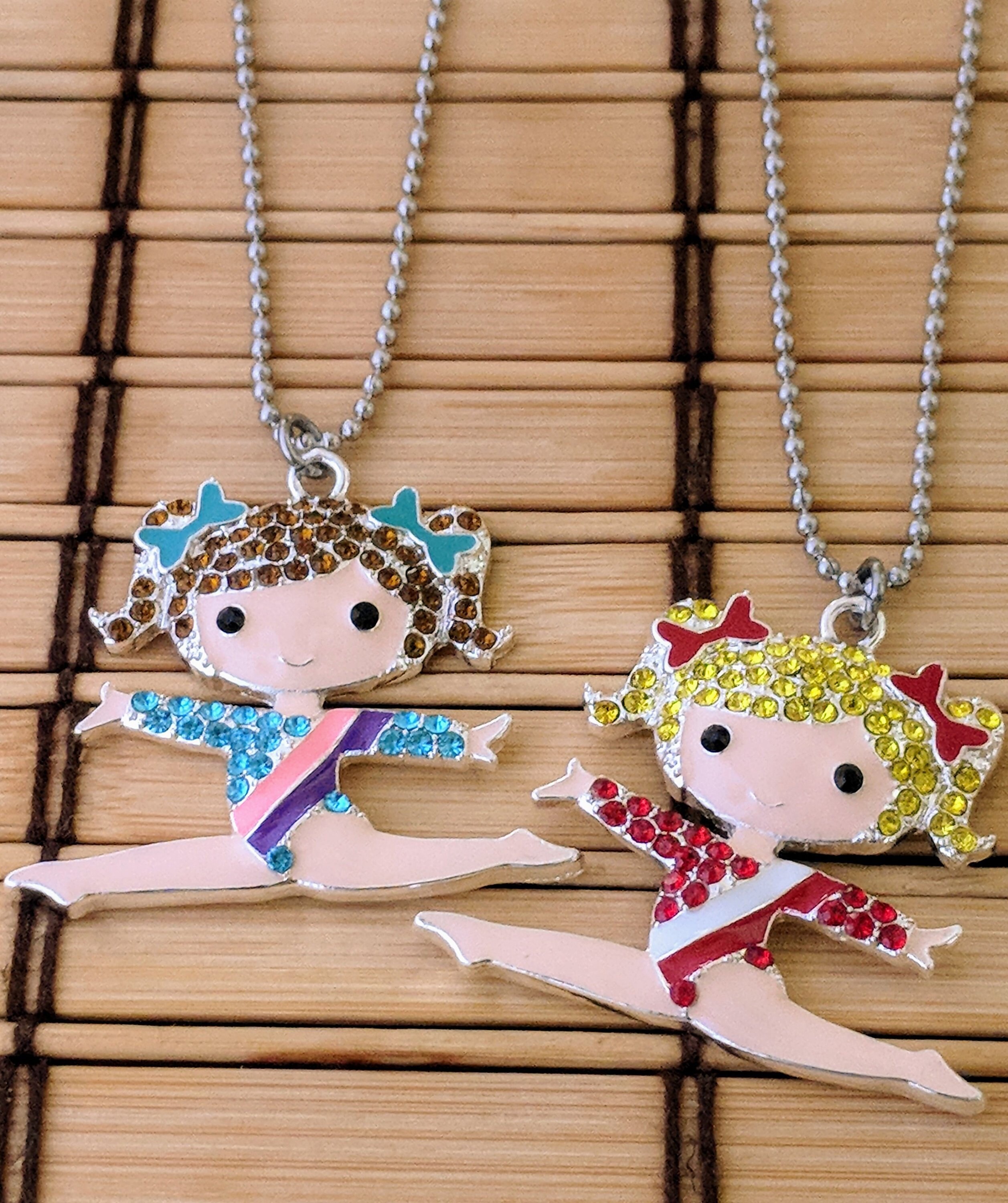 Girls Jewelry Gymnastics Necklace Gymnast Necklace Jewelry Etsy