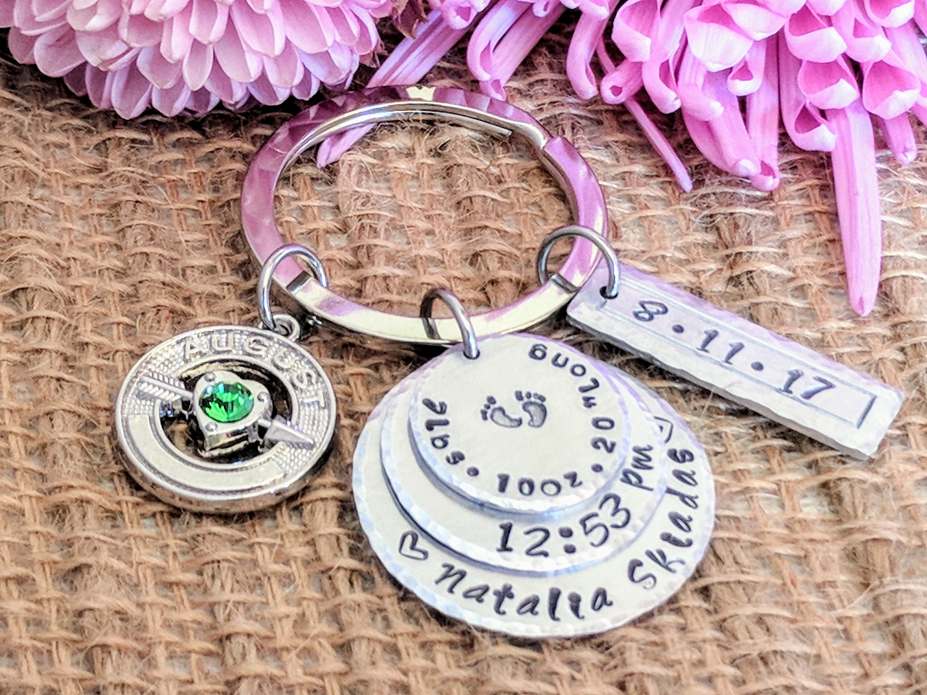 Baby keychain Keychain baby New grandma gift Grandma Etsy