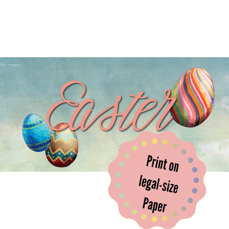 Easter Bunny Box Flaps College or Military Care Package PRINTABLE