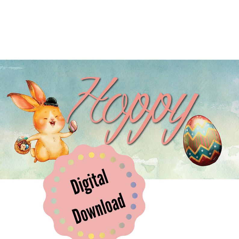 Easter Bunny Box Flaps College or Military Care Package PRINTABLE