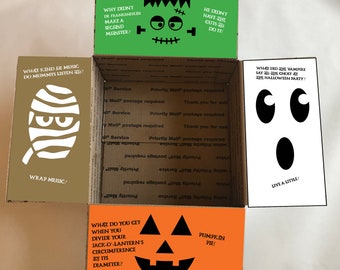 モンスターマッドネス ケアパッケージ ボックスフラップ - 印刷可能