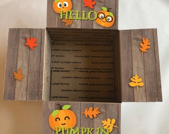 ハローパンプキン ケアパッケージ ボックスフラップ - 印刷可能