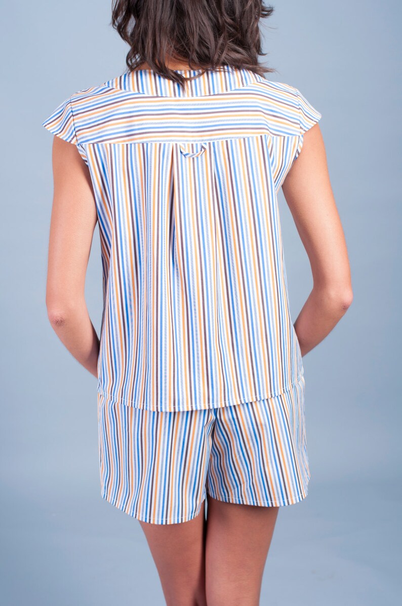 Sleep Set With Shorts 100 Cotton Etsy