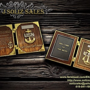 US Navy Chief Petty Officer scheepsstijl CPO-trots munt USN-factuurboek