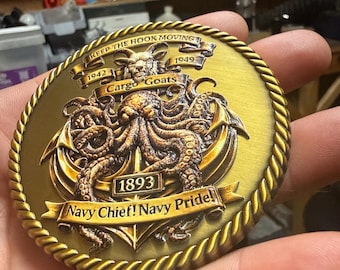Custom 3” UV Printed Challenge Coin – Double Sided Personalized Military Coin – Full Color Custom Coin – Heavy 8mm Thi