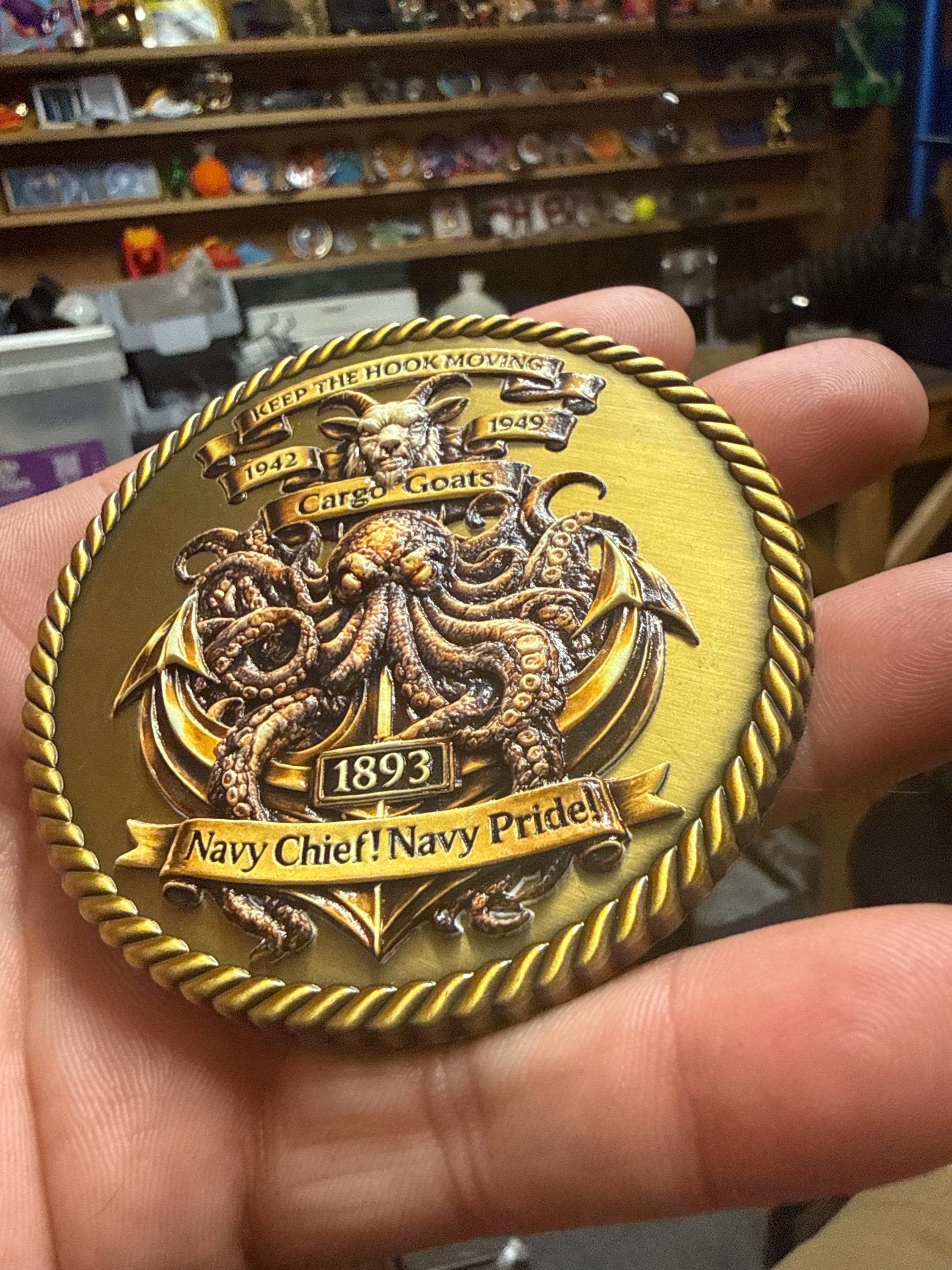 Navy challenge coin - Etsy 日本