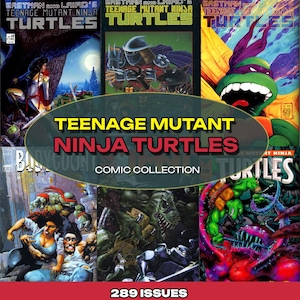 Teenage Mutant Ninja Turtles Comic Books Digital Download – Full Comic Collection Magazine Novels Issues 1984–2013 Bundle - TMNT Comics