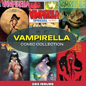 Vampirella Comic Books Collection | Digital Download of Issues, Novels & Magazines | 200+ Issues, Horror Stories | Horror Comic - Instant