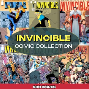Invincible Comics Books Digital Collection | Magazine Novels & Issues Set | Complete Comic Collection | Digital Download Bundle | Full Serie