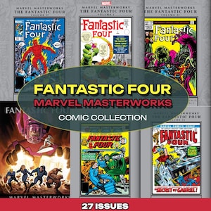 Fantastische Vier Meisterwerke - Comic Bücher Vol. 1–27 Digitaler Download | Zeitschriftensammlung Romane | Komplettes Hefte Comic Set