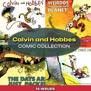 Calvin and Hobbes Comics Books Digital Download | Full Magazine Collection Vol. 1–11 + Extras | Classic Comic Collection Bundle