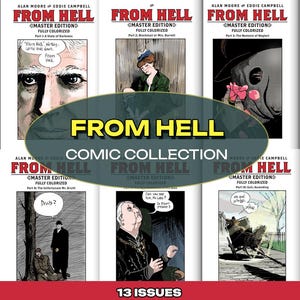 From Hell Comics Bücher Digitaler Download | Graphic Novels + Magazinsammlung + + TPB + Scripts | Komplette Comic Sammlung