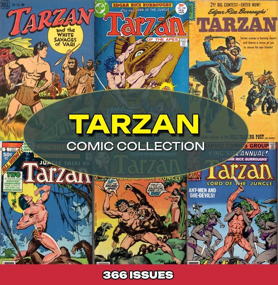 Tarzan Comic Books Digital Collection | Magazine Novels + Issues Set | Korak, Jungle, Family | Instant Digital Download Bundle