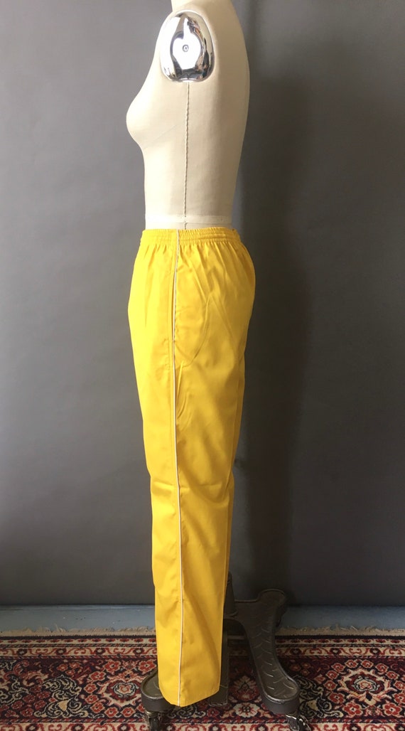 80s 90s Sunshine Pants - 1980s 1990s Bright Yello… - image 4