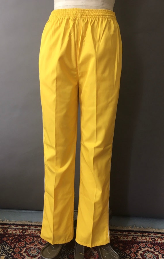 80s 90s Sunshine Pants - 1980s 1990s Bright Yello… - image 2