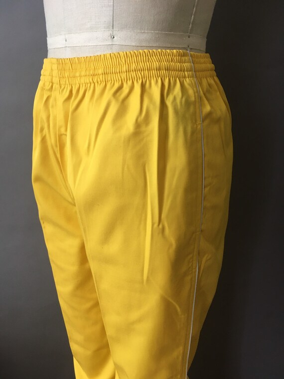 80s 90s Sunshine Pants - 1980s 1990s Bright Yello… - image 6