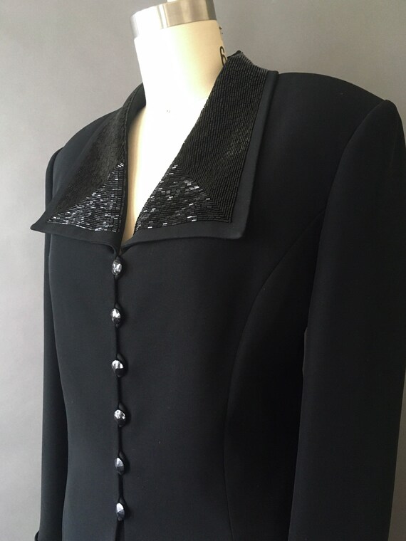 80s Starry Sky Suit - 1980s Vintage Black Albert … - image 7