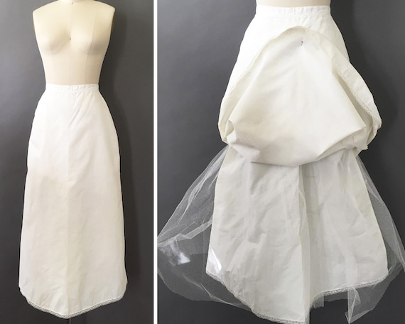 60s Snowhite Underskirt - 1960s Vintage White Und… - image 1