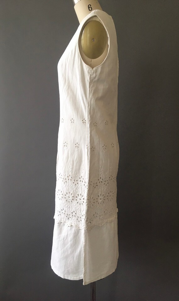 60s Snow White Summer Dress - 1960s Vintage White… - image 5