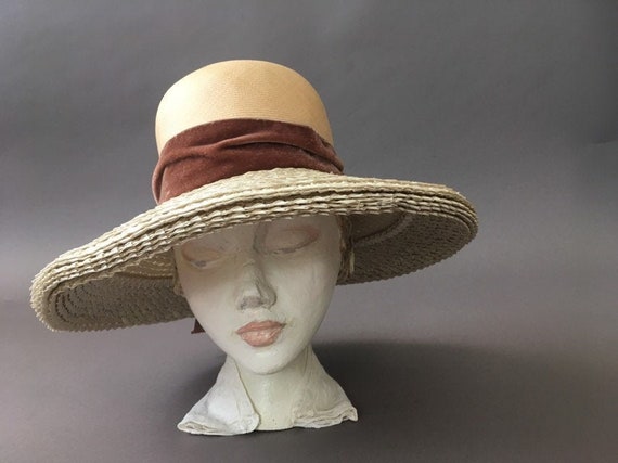 50s 60s Summer Tiers Hat - 1950s 1960s Vintage Str