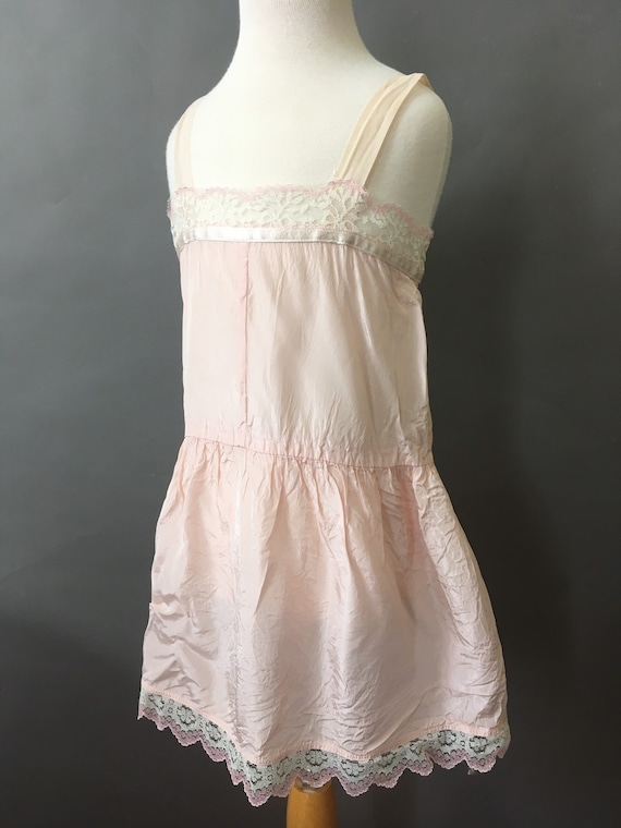 40s 50s Girls Pink Slip - 1940s 1950s Vintage Lig… - image 3