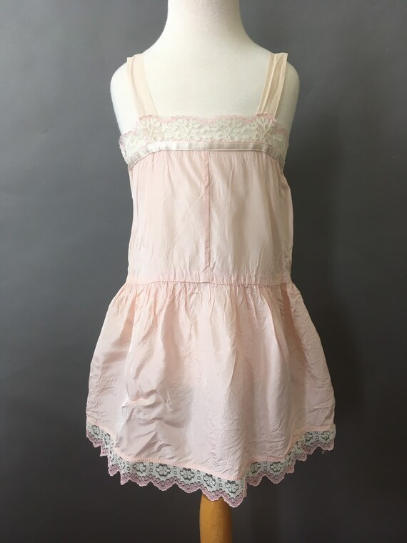 40s 50s Girls Pink Slip - 1940s 1950s Vintage Lig… - image 2