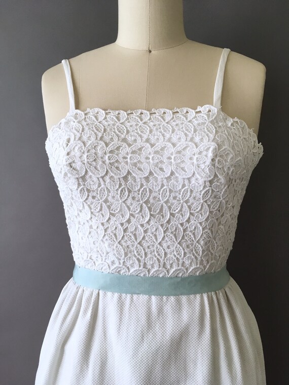 50s The Hepburn Dress - 1950s Vintage White Party… - image 4