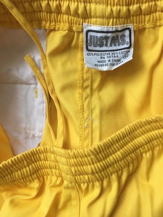 80s 90s Sunshine Pants - 1980s 1990s Bright Yello… - image 9