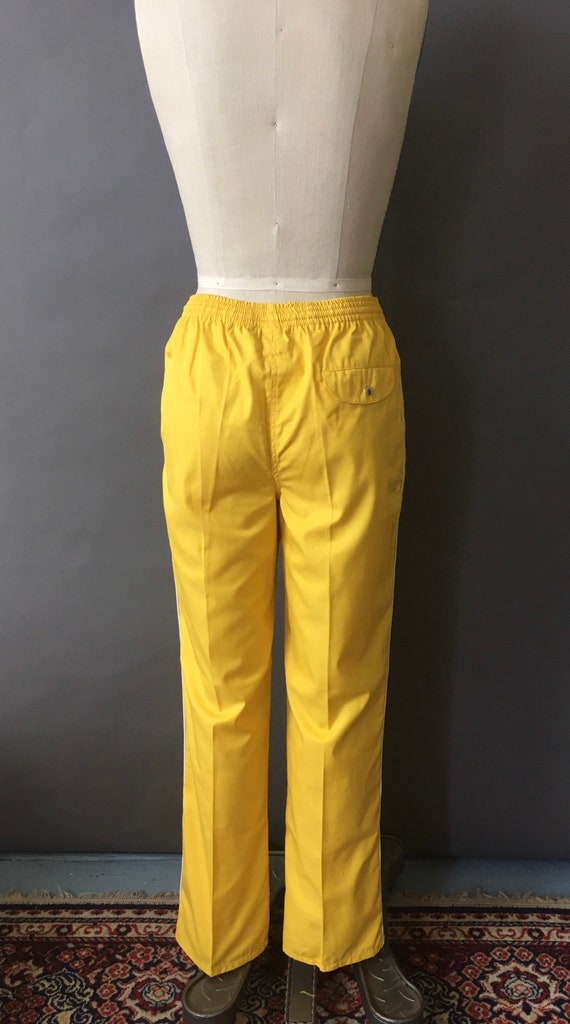 80s 90s Sunshine Pants - 1980s 1990s Bright Yello… - image 5