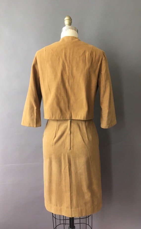 50s Desert Chic Suit - 1950s Vintage Camel Tan Su… - image 5