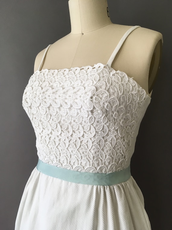 50s The Hepburn Dress - 1950s Vintage White Party… - image 3