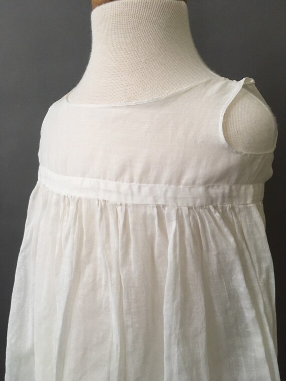 Vintage White Kids Dress - Vintage White Sheer Ba… - image 6