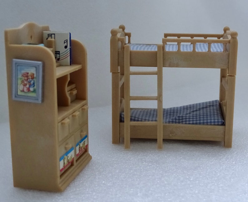 Vintage Sylvanian Families Calico Critters Children S Bedroom Set
